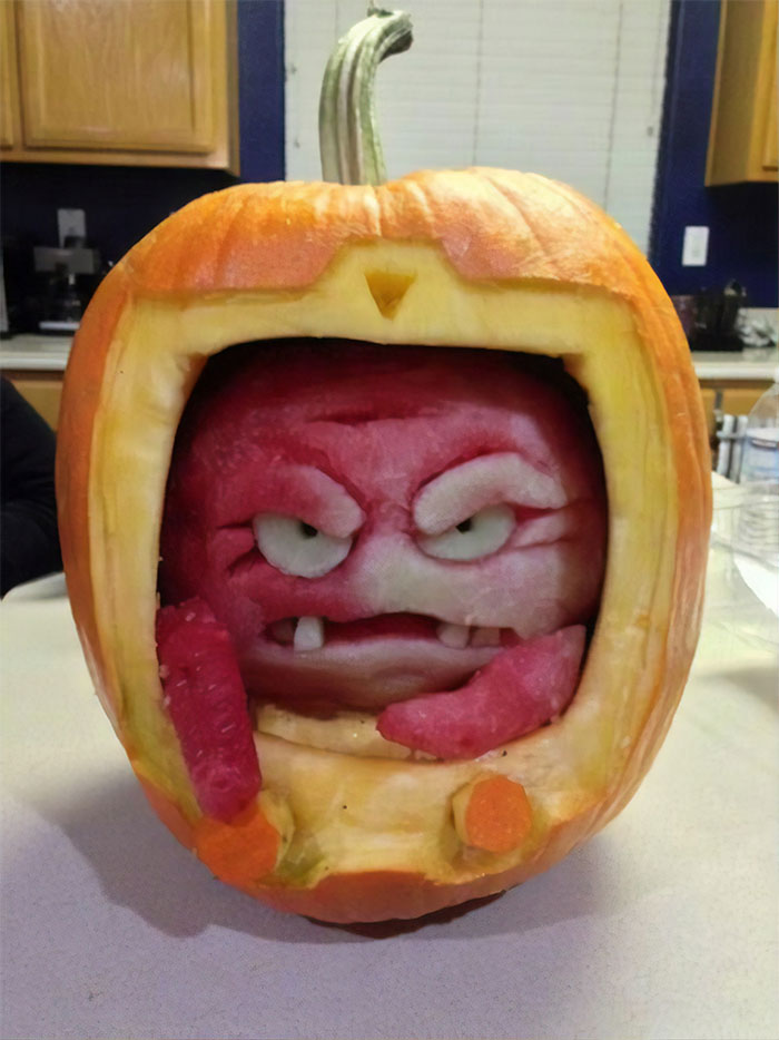 My Friend Just Posted This Pumpkin Carving On Facebook