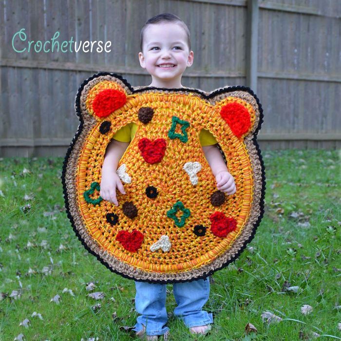 Crochet Pizza Costume