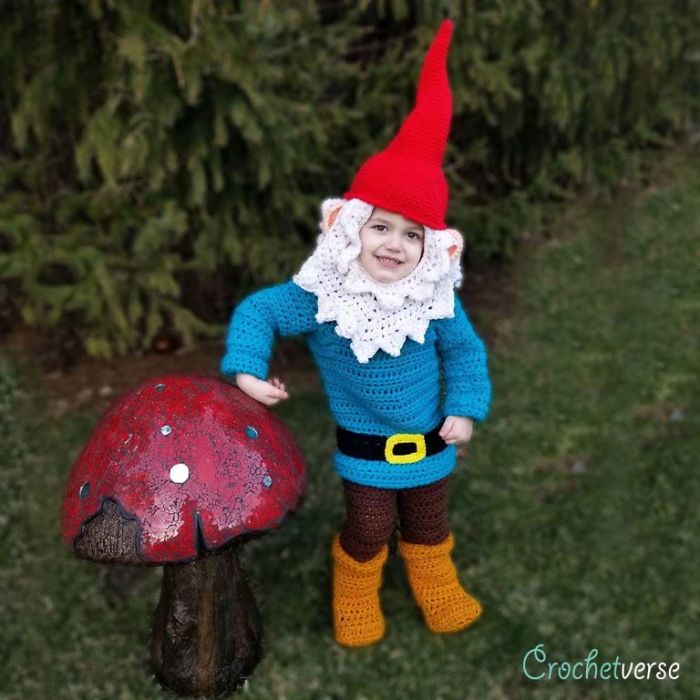Crochet Garden Gnome Costume