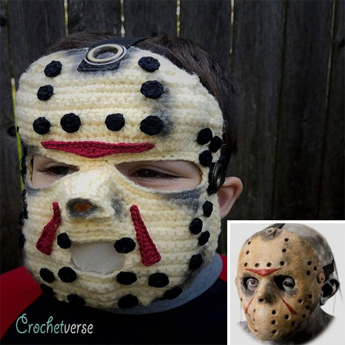 Crochet Jason Voorhees Mask