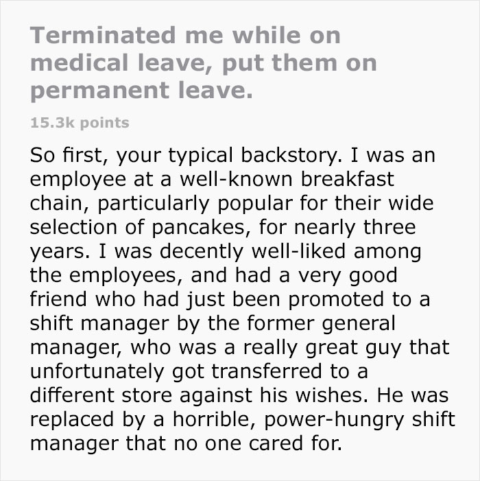 Person Gets Terminated While On Medical Leave, Takes Pics Of Violations In Restaurant And Shuts It Down