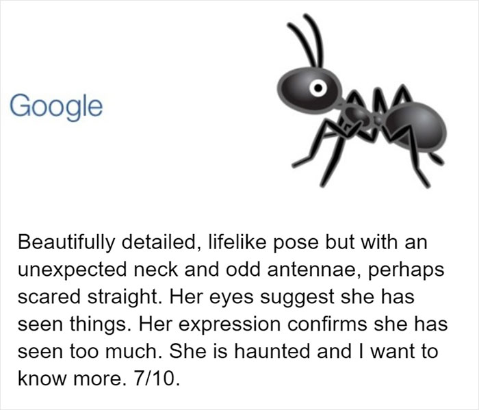 Entomologist Rates Ant Emojis Of Different Brands And Their Descriptions Are Hilarious