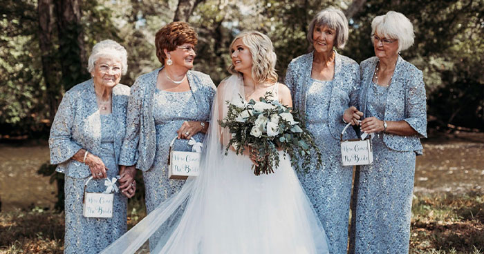 Bride Opts To Have Her 4 Grandmas As Flower Girls And They Totally Crush It