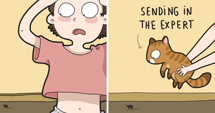 I Illustrate Hilarious Moments In The Life Of Every Cat Owner (40 New Pics)