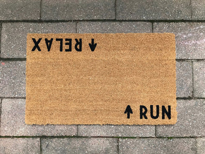 Why Have A Boring Old Door Mat When You Can Make A Unique Statement Coming And Going