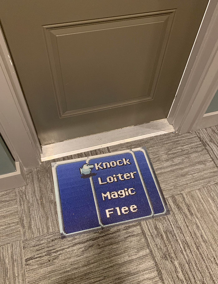 This Doormat At My Friend's Apartment Building