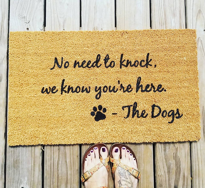 Any Dog Parent Knows This Is True. My In-Laws, Who Have 6 Rescue Dogs, Were Just Gifted This Doormat Earlier This Week