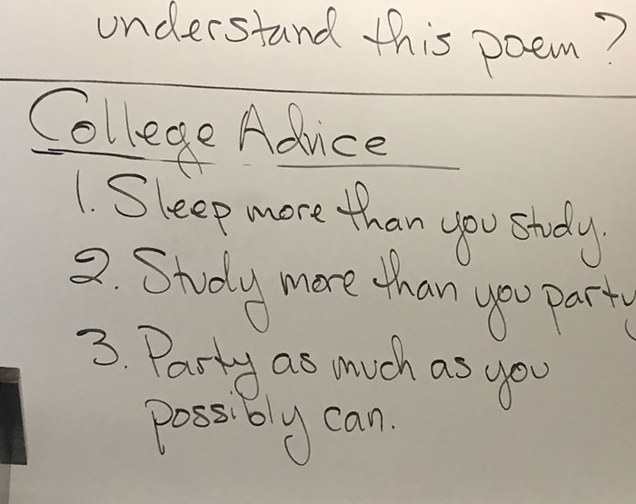 College Professor Advice