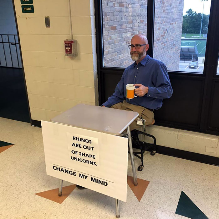 Today Was "Meme Day" At My Old High School For Homecoming Week. I Appreciate This Science Teacher Even More Now