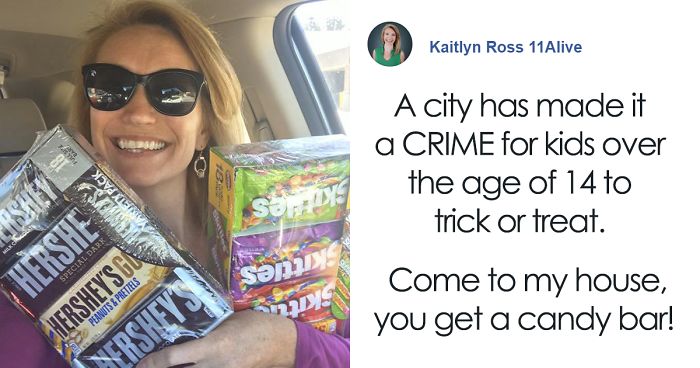 Woman Says She’s Gonna ‘Break The Law’ And Give Candy To Kids On Halloween In A Powerful Post