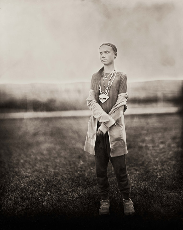 Climate Change Activist Greta Thunberg Is Eternalized Using A 150-Year-Old Photography Technique
