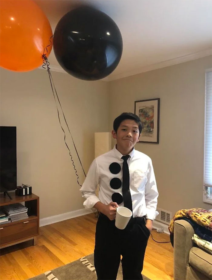 I'm A Bit Late But This Is My Halloween Costume! I Am Three Hole Punch Asian Jim