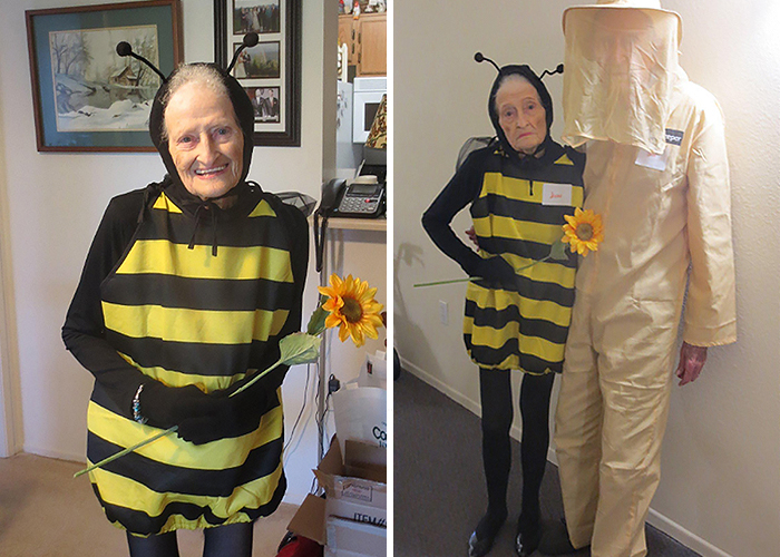 An 88-Year-Old Woman And Her 92-Year-Old Husband Attend A Halloween Party