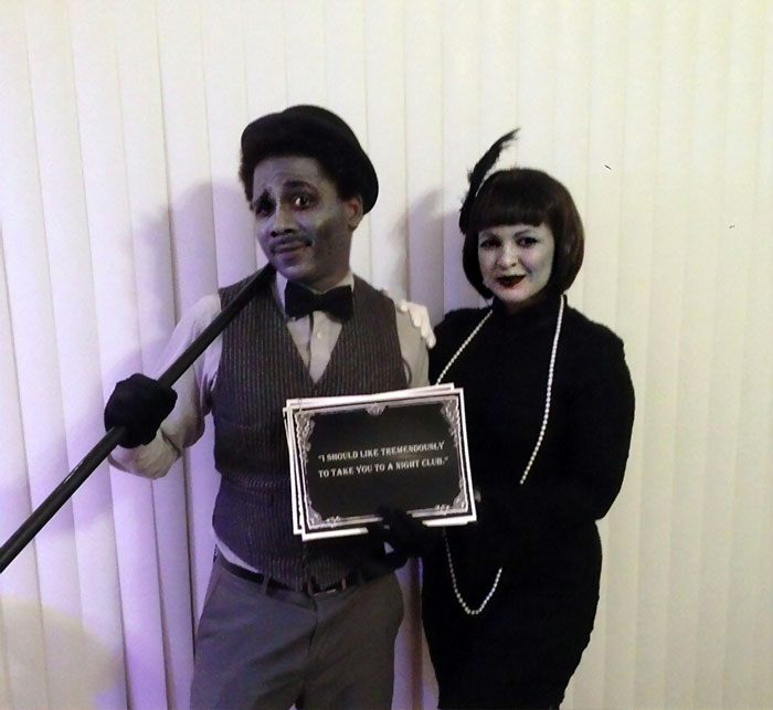 Girlfriend And I Went As Silent Film Stars For Halloween