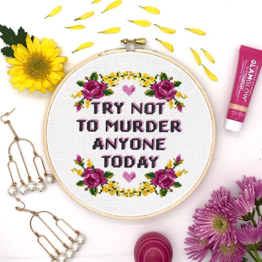 I Am A Cross Stitch Designer And You're Going To Love My Funny Designs
