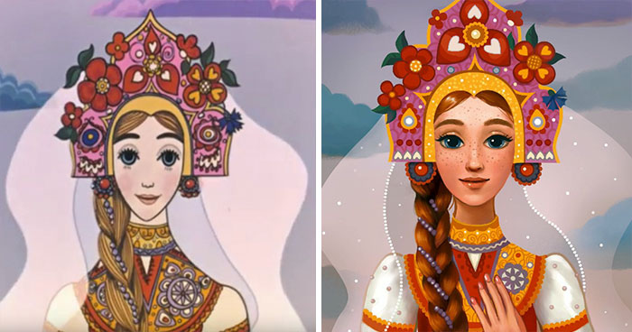 I Was Inspired By How Other Artists Reimagined Disney Princesses, So I Decided To Illustrate Soviet Princesses (8 Pics)