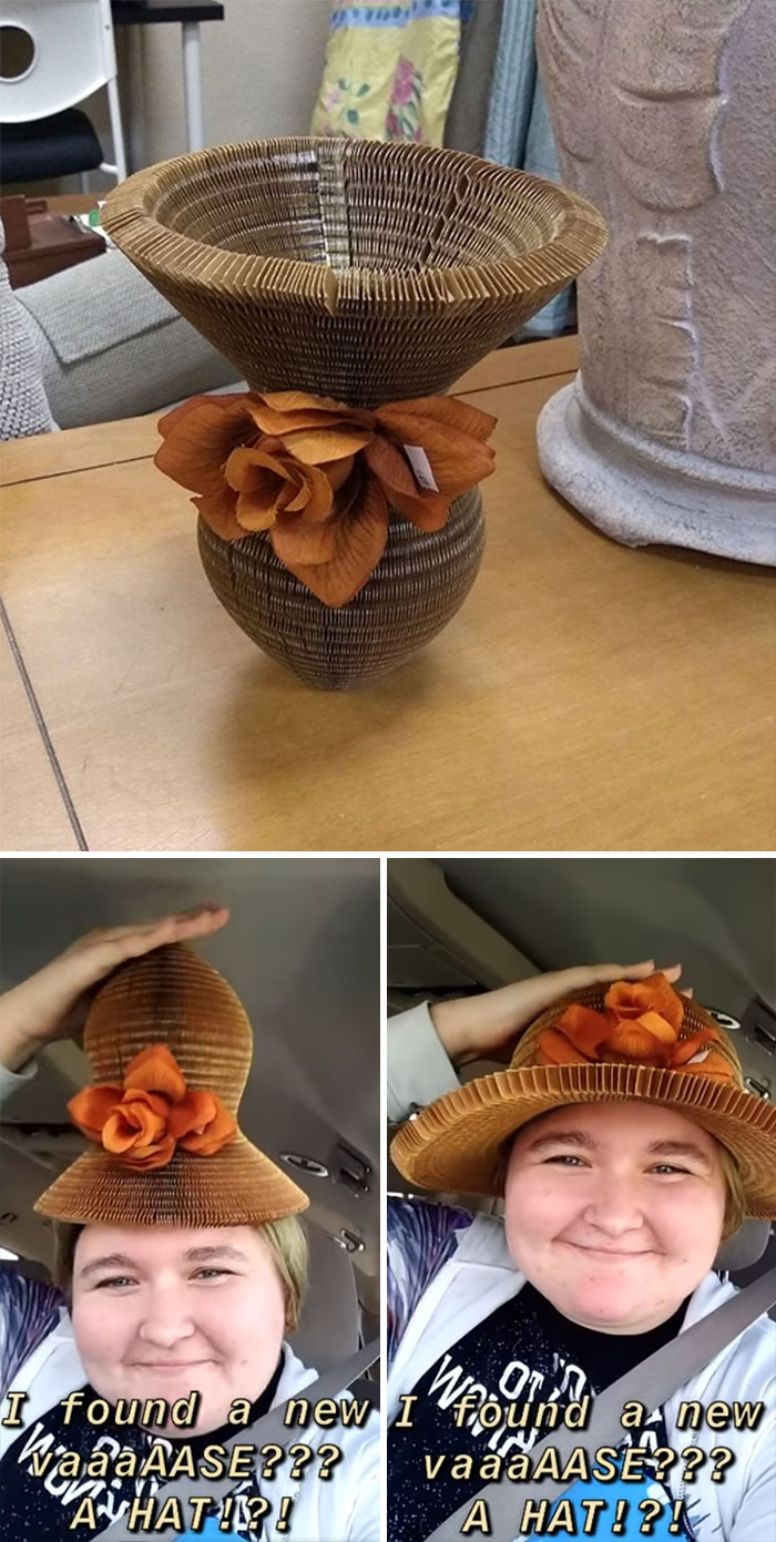 Found This Around The Vases At Fabulous Finds In Port Charlotte, Fl. They Didn't Know It Was A Hat! I Was Delighted To Find It And Take It Home With Me