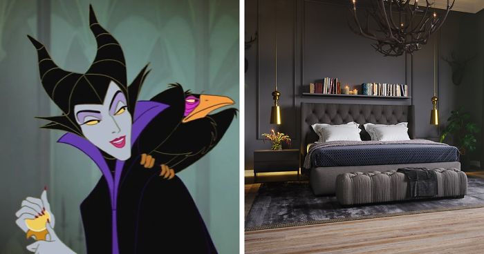 Here S How Disney Villains Would Decorate Their Bedrooms Today 6