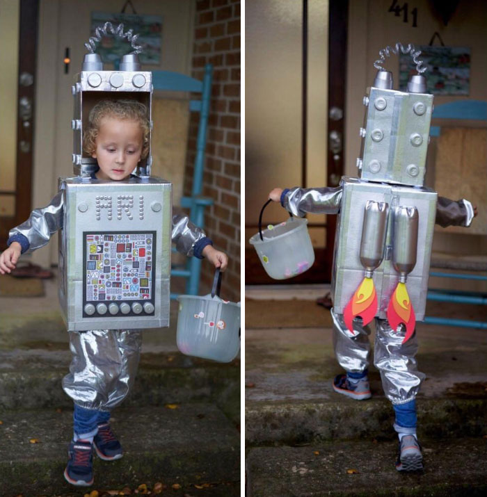 Grandma Made Him A Fantastic Robot Costume