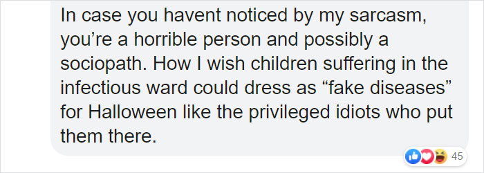 Anti-Vaxxer Mocks Measles With Her Halloween Costume, Gets Shut Down By A Comment From A Medical Professional