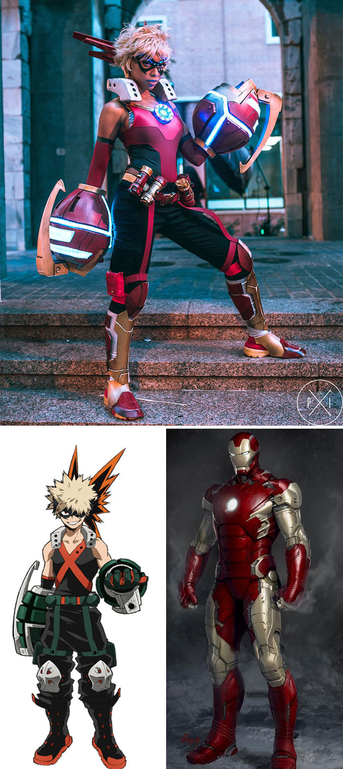 Bakugo (My Hero Academia) + Iron Man
