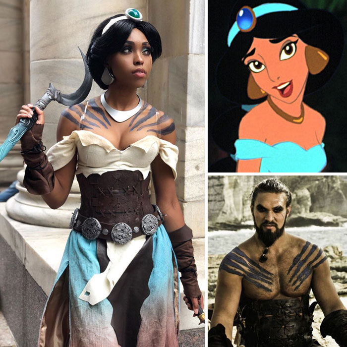 Princess Jasmine (Aladdin) + Khal Drogo (Game Of Thrones)