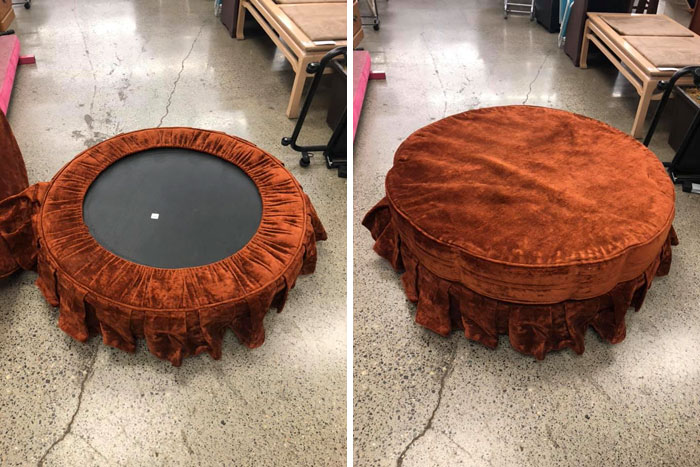 Who Doesn’t Need A Secret Trampoline Ottoman? And For Only $20?! Start The Car!