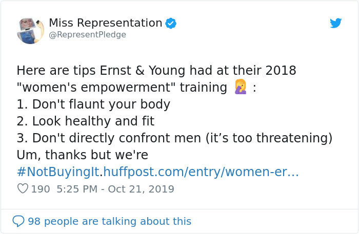 Someone Leaks 'Leadership Training' Material From A Seminar Held By Ernst & Young And It Just Reeks Of Sexism