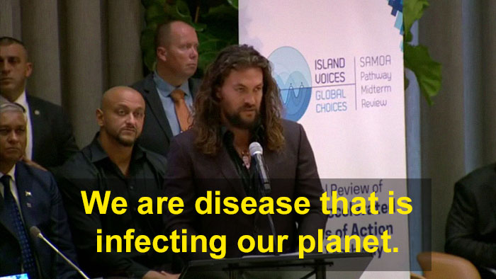 Jason Momoa Shames Humanity And Calls It A Disease At The UN Climate Summit, Now Some Say He Went Too Far
