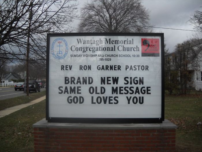 Wantagh Memorial Congregational Church Signs