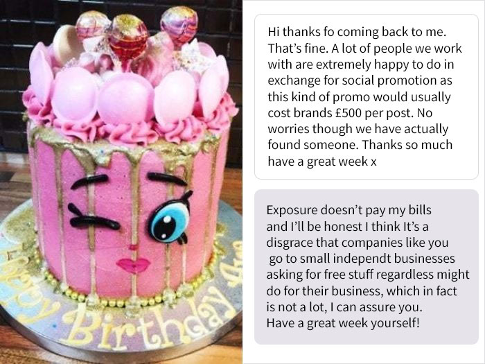 Laura Worthington Of Laura's Little Bakery Is Sick Of People Asking For Freebies