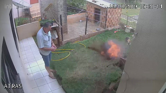 Man Accidentally Blows Up His Entire Backyard While Trying To Get Rid Of Cockroaches