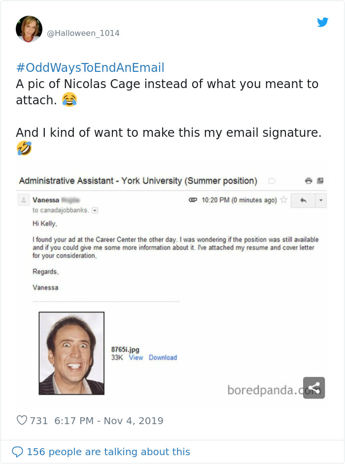 People Are Sharing Odd Ways To End An Email And Here Are The 29 Best Ones |  Bored Panda