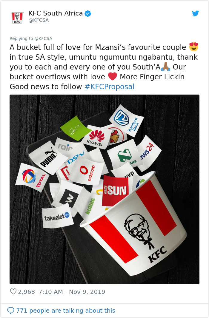 Journalist Tries To Shame Man For Proposing In KFC, It Backfires Hilariously As The Biggest Companies Are Offering To Fund Their Wedding