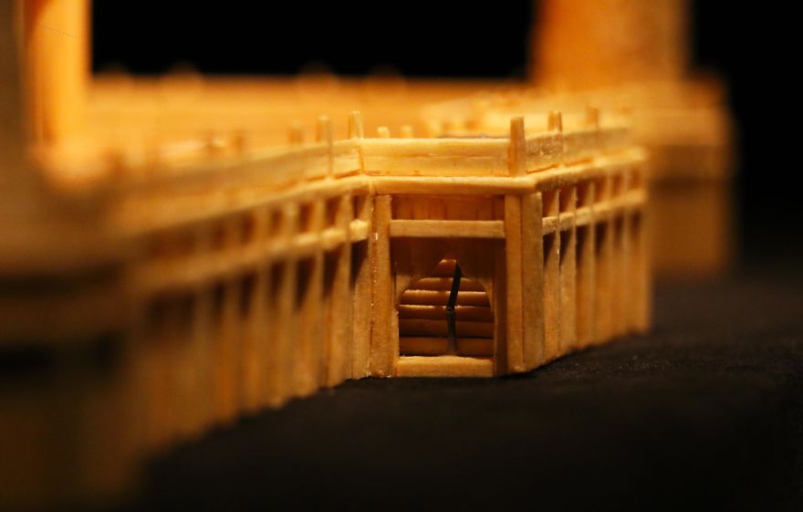 Guy Has Built A Miniature Model Of Taj Mahal Out Of Matchsticks Guy Has Built A Miniature Model Of Taj Mahal Out Of Matchsticks