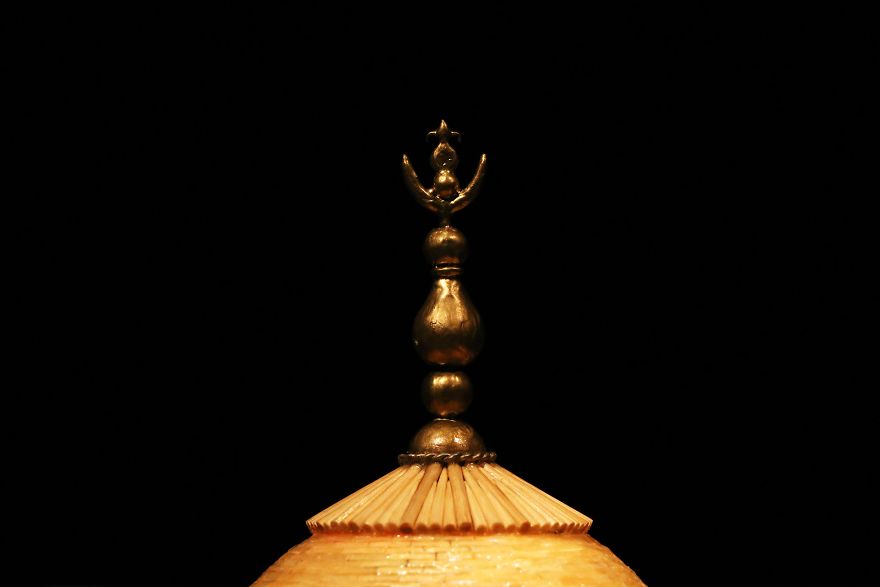 Guy Has Built A Miniature Model Of Taj Mahal Out Of Matchsticks Guy Has Built A Miniature Model Of Taj Mahal Out Of Matchsticks