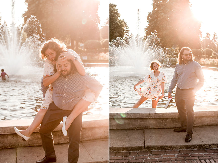 19 Hilarious Engagement Photos Chronicling A Day In The Lives Of This Oregonian Couple