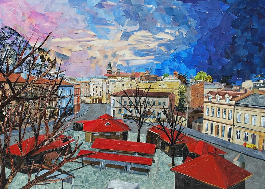 "Rynek Dębnicki", 50x70 cm