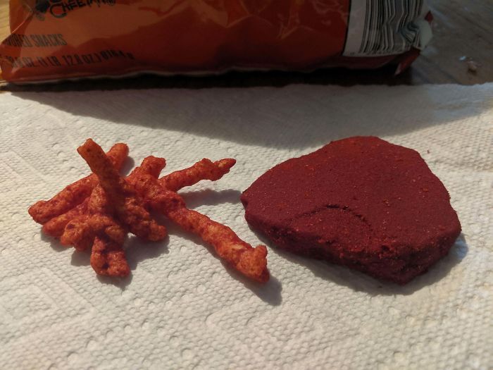 I Found A Giant Hot Cheetos Powder Nugget In My Bag
