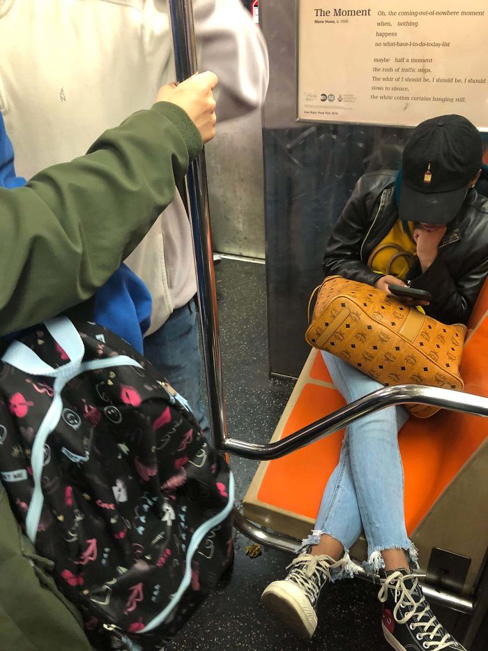 People Who Sit Like This On A Crowded Train
