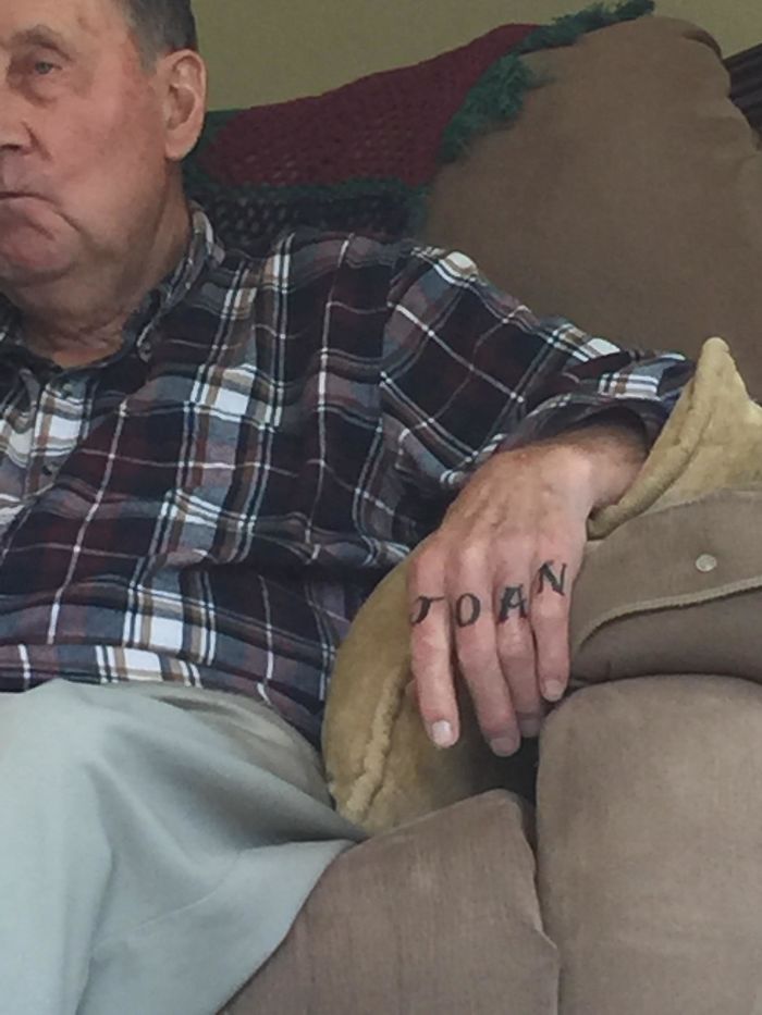 My Grandpa Just Got His First Tattoo: My Grandma’s Name