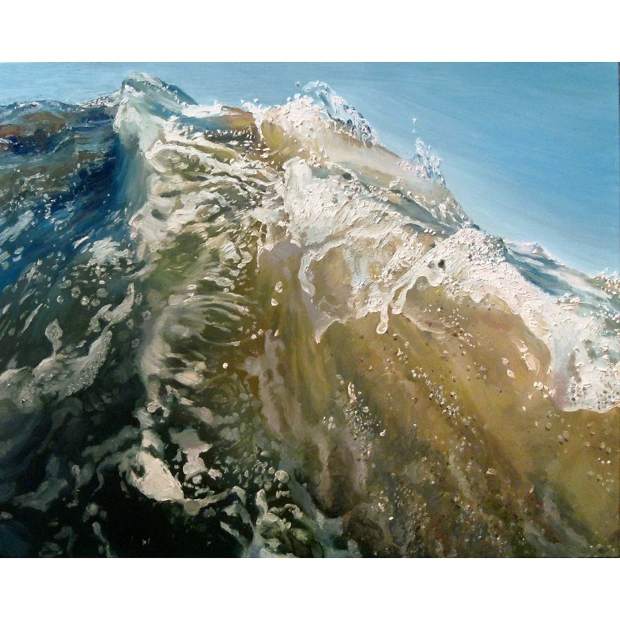 Oil Paintings Of Waves At Zuma Beach