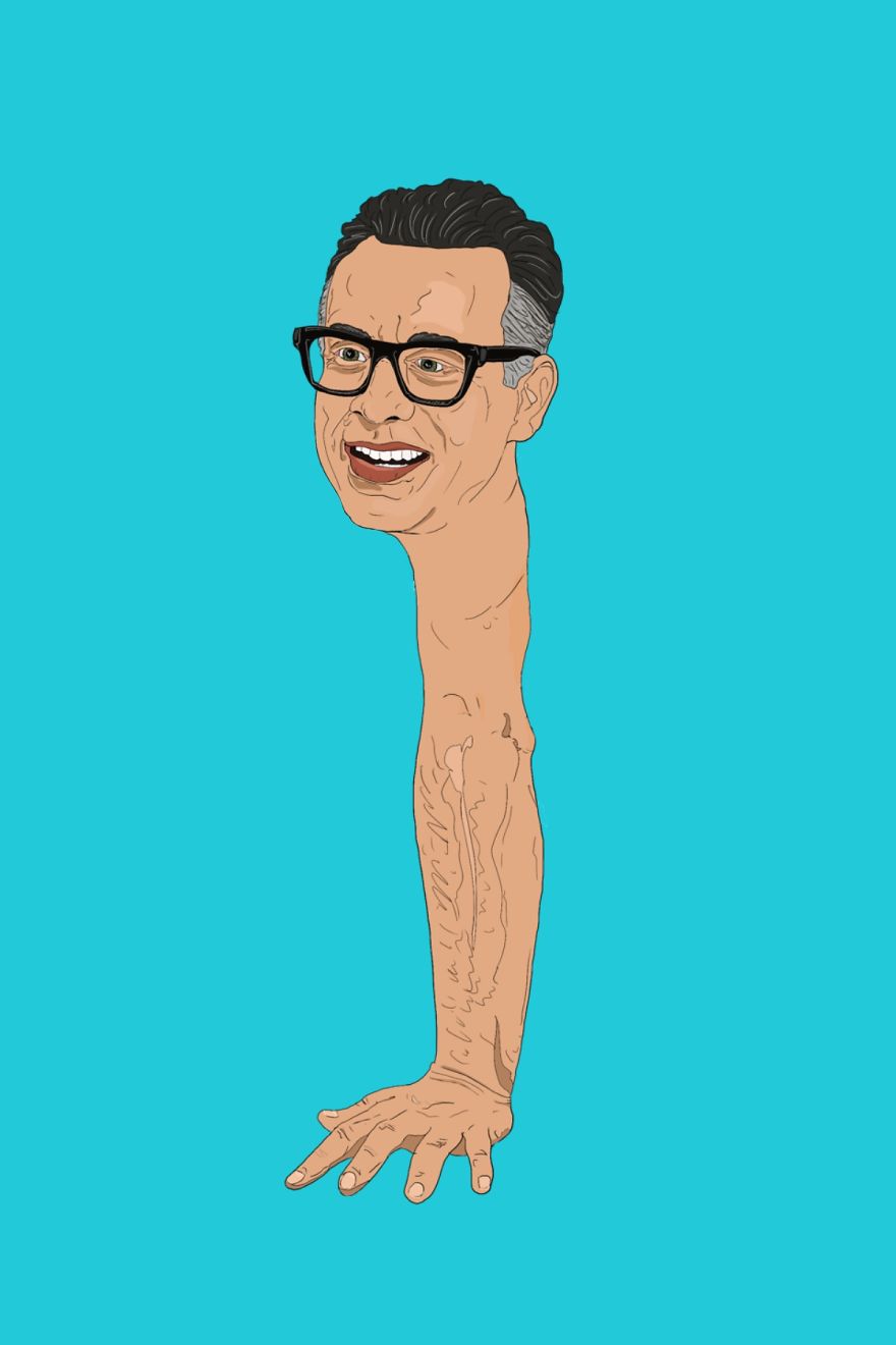 My Fred Arm-Isen Illustration From My Nascent “Celebodies” Series.