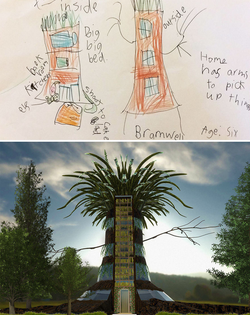 We Asked Kids To Describe Their Dream Houses And Made Them In 3D Then Evaluated Their Worth (16 Pics)