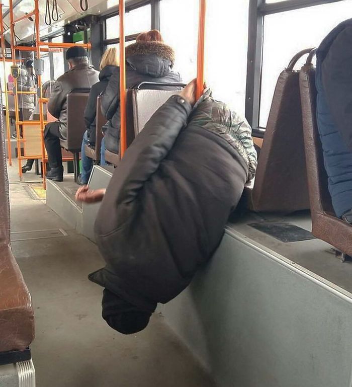 Las fotos más bizarras e insólitas en los transportes públicos de Lituania
