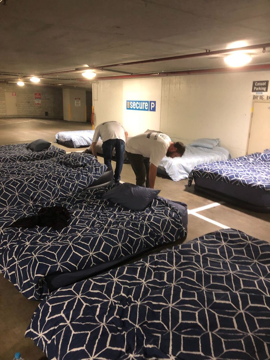This Parking Lot Is Turned Into A Safe Haven For The Homeless At Night