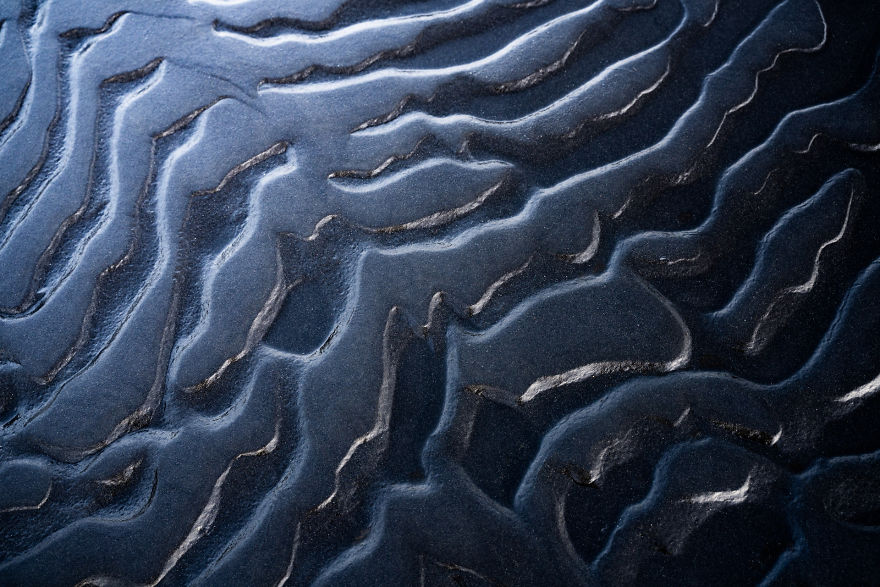 I Photographed The Textures Of The Black Sand Beaches In Iceland