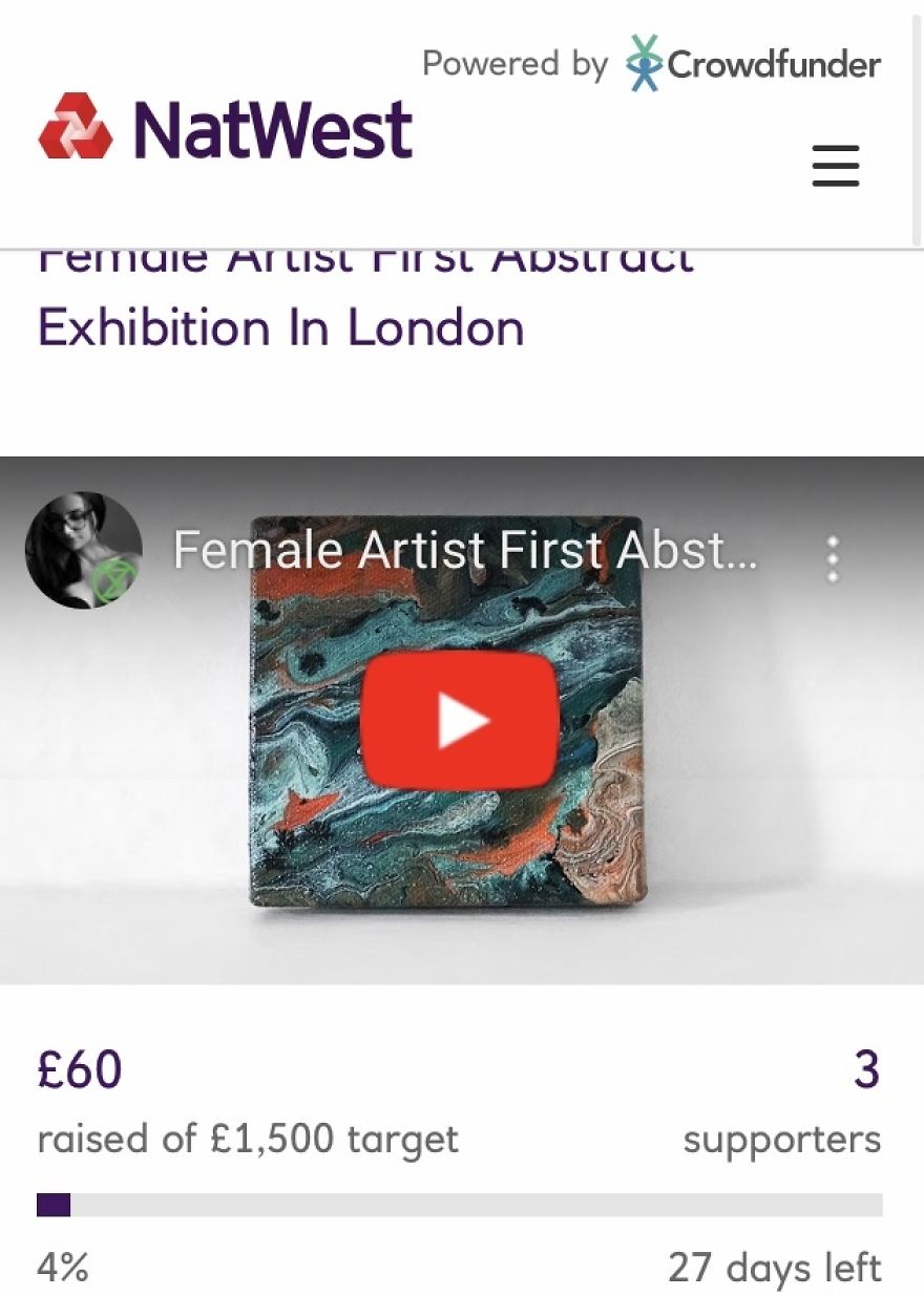 Female Artist First Abstract Exhibition In London