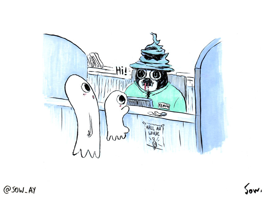I Draw The Adventures Of A Little Ghost And His Cute Dog
