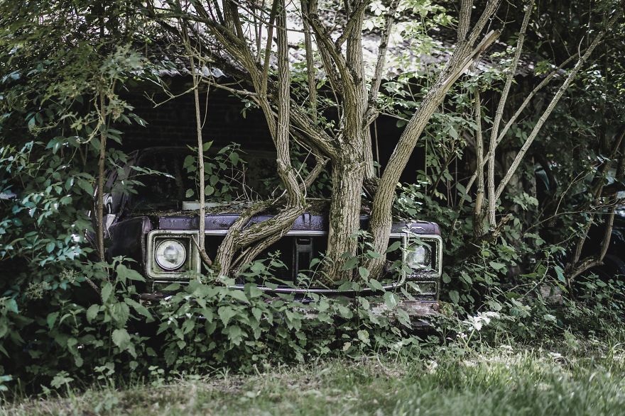 Abandoned Car In Belgium